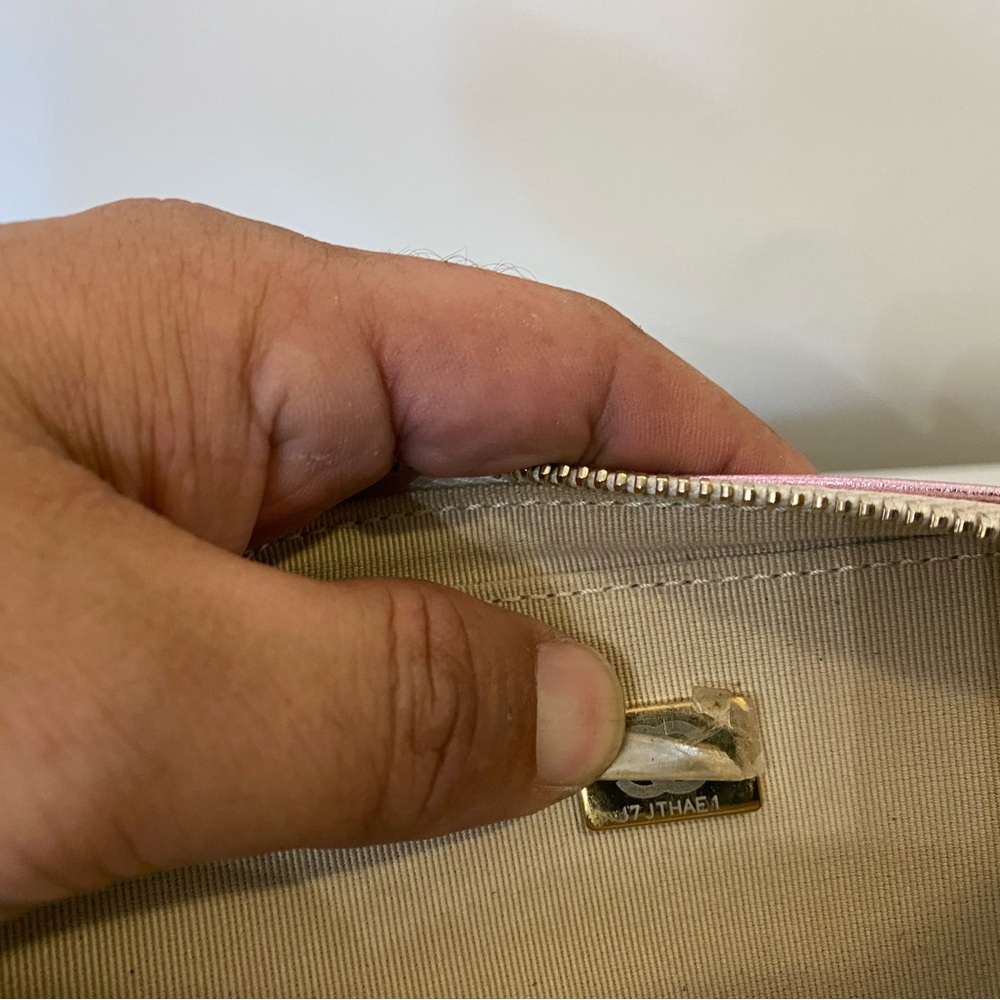 CHANEL ROSE GOLD METALLIC LAMBSKIN MINI SQUARE WITH GOLD HARDWARE Handbag - Picture 15 of 16